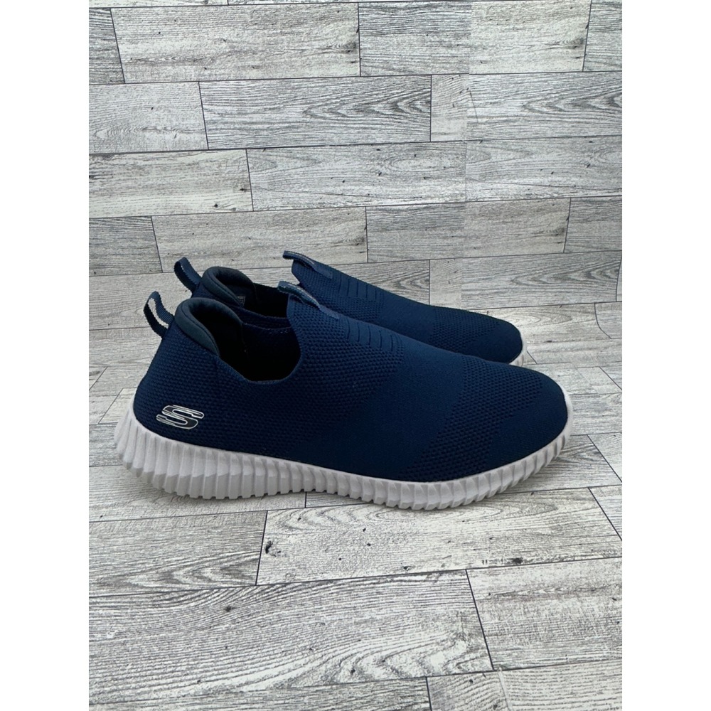 Skechers Elite Flex Hartnell Men Sz 10 Navy Blue Slip On Shoes 52649 Walking - Picture 10 of 13